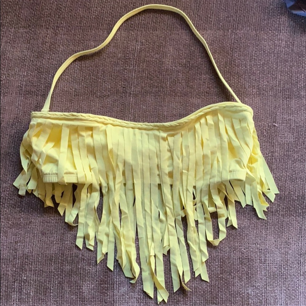 Boys And Arrows Fringe Bandeau Top (Brand New)